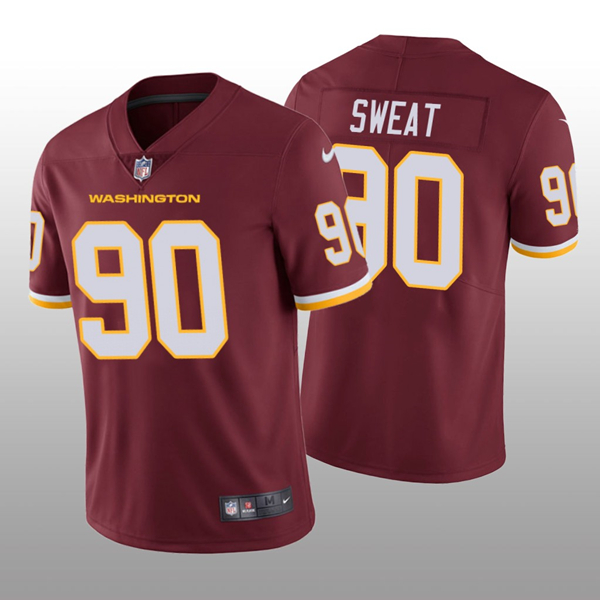 Men's Washington Football Team Red #90 Montez Sweat Vapor Untouchable Limited Stitched NFL Jersey